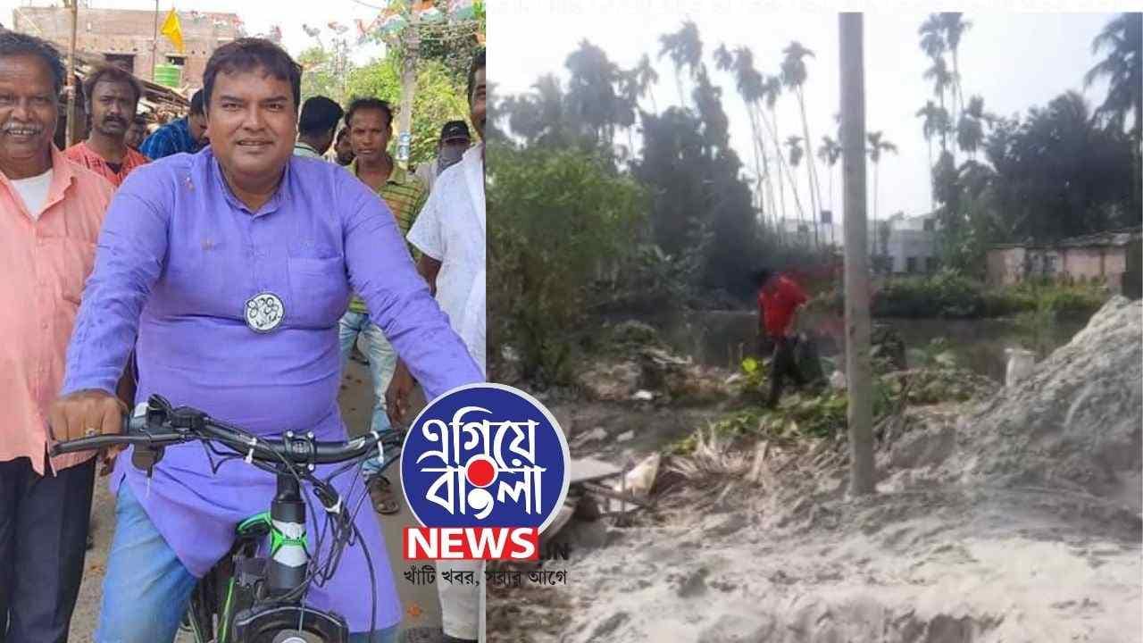 এক ঘণ্টার মধ্যে বেআইনি পুকুর ভরাট বন্ধ করে দিলেন বিধায়ক সুবোধ অধিকারী